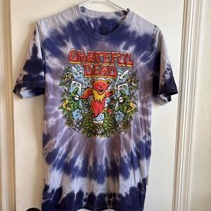 Grateful Dead Dancing Bear & Turtles Tie Dye Shirt Ripple Junction Cotton Size M